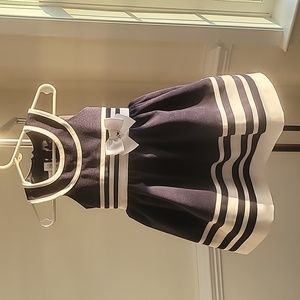 Bonnie Jean exclusive 2T Navy Blue & White Dress👗